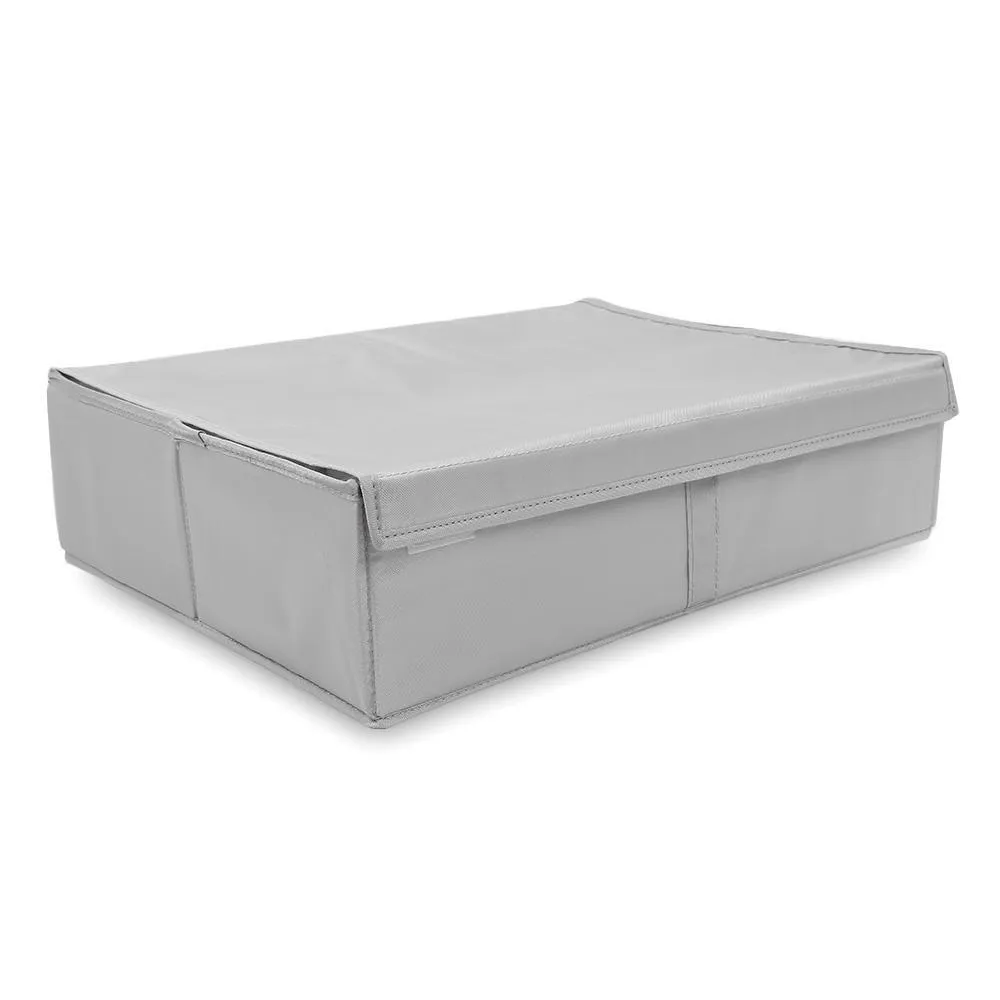 2-in-1 Foldable Oxford Fabric Underwear Organizer Clothes Store Box with Lid