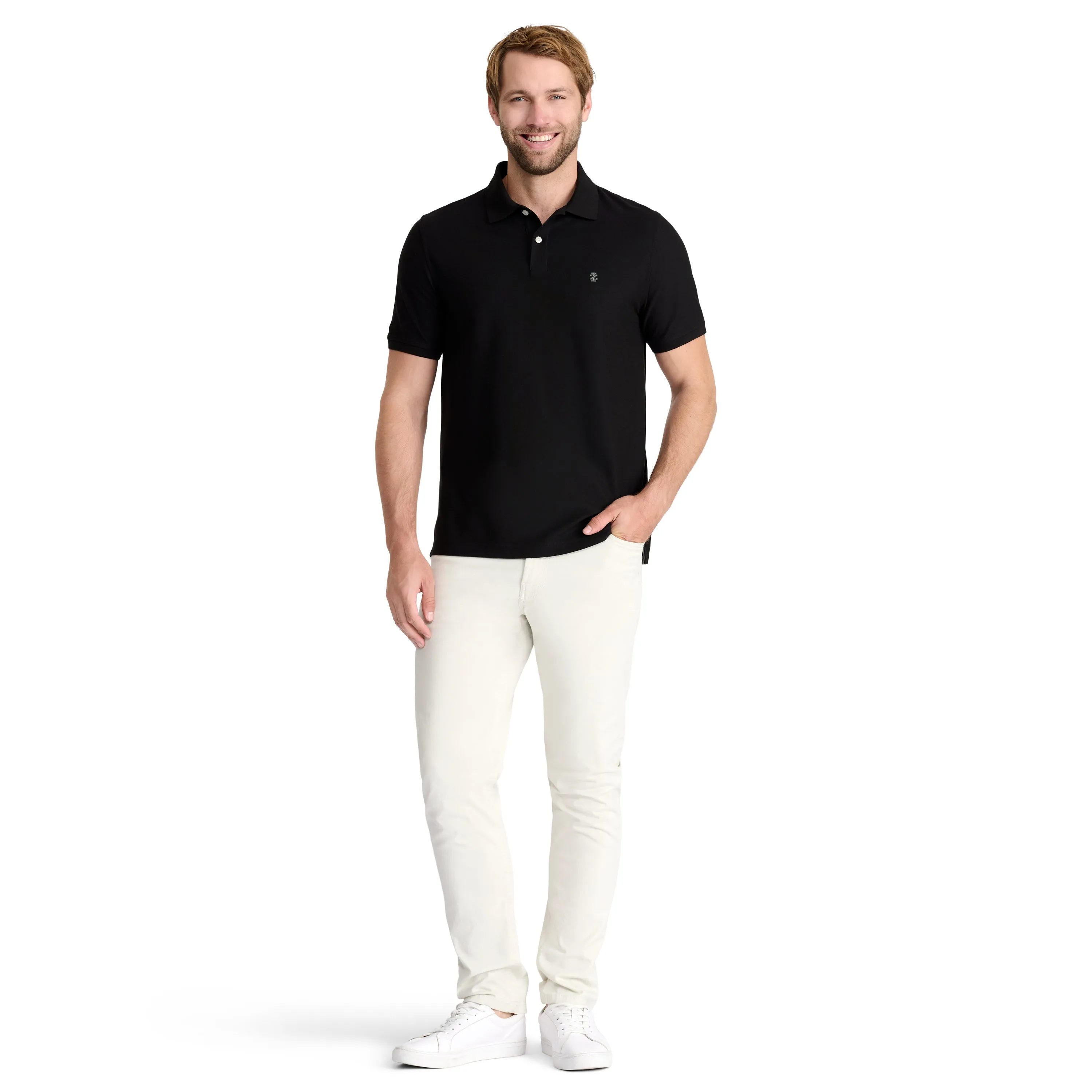 ADVANTAGE PERFORMANCE SHORT-SLEEVE POLO - BLACK