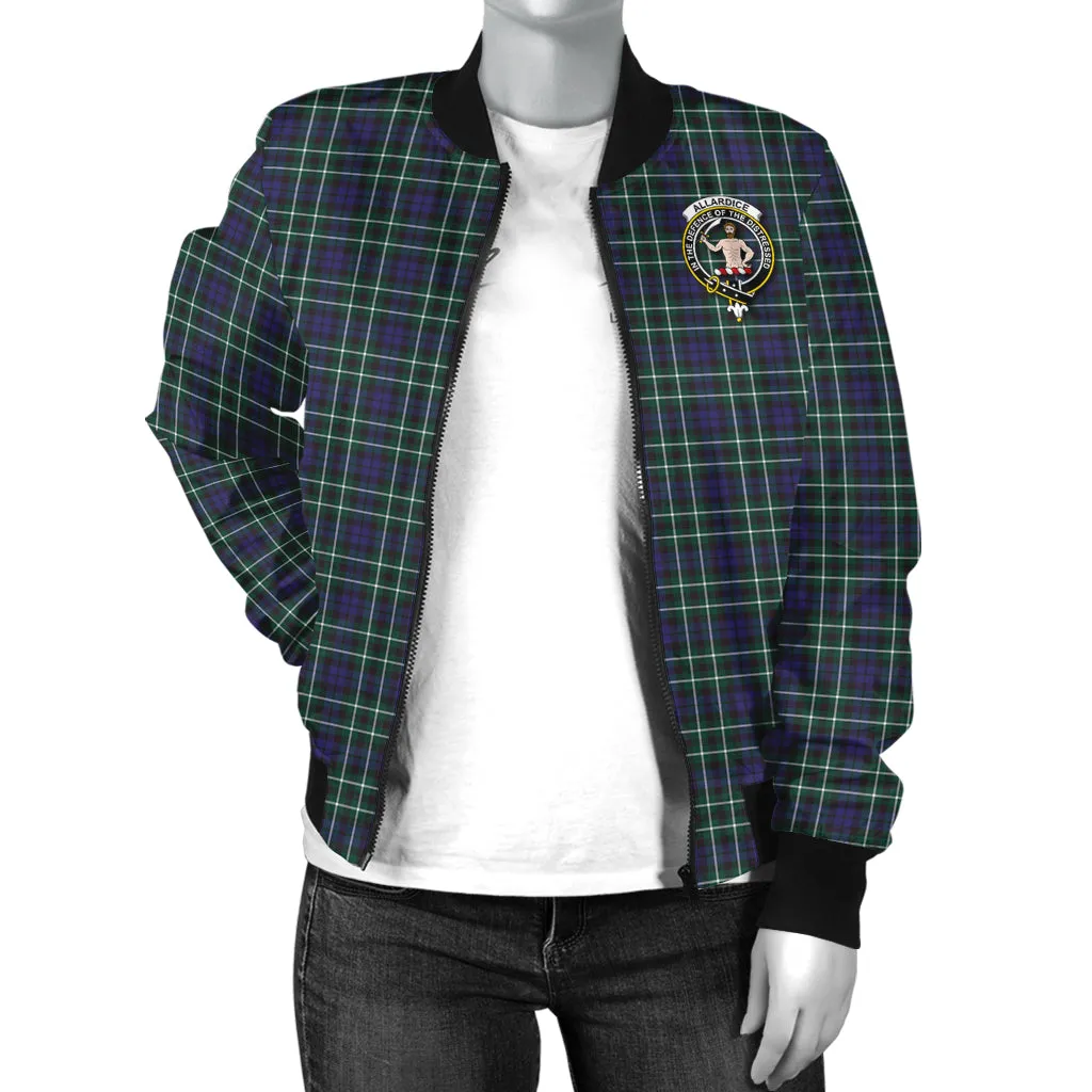 Allardice Tartan Bomber Jacket with Family Crest