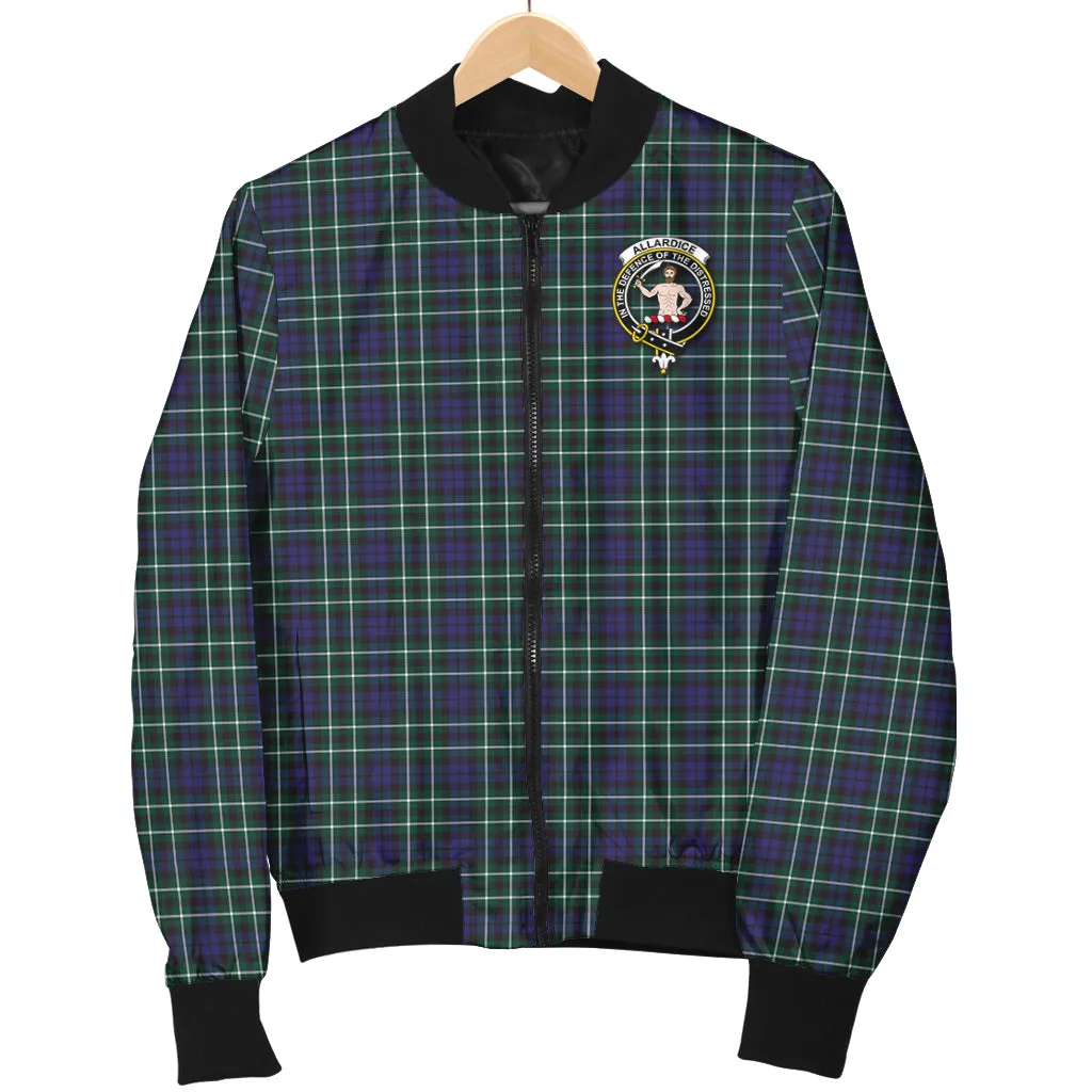 Allardice Tartan Bomber Jacket with Family Crest