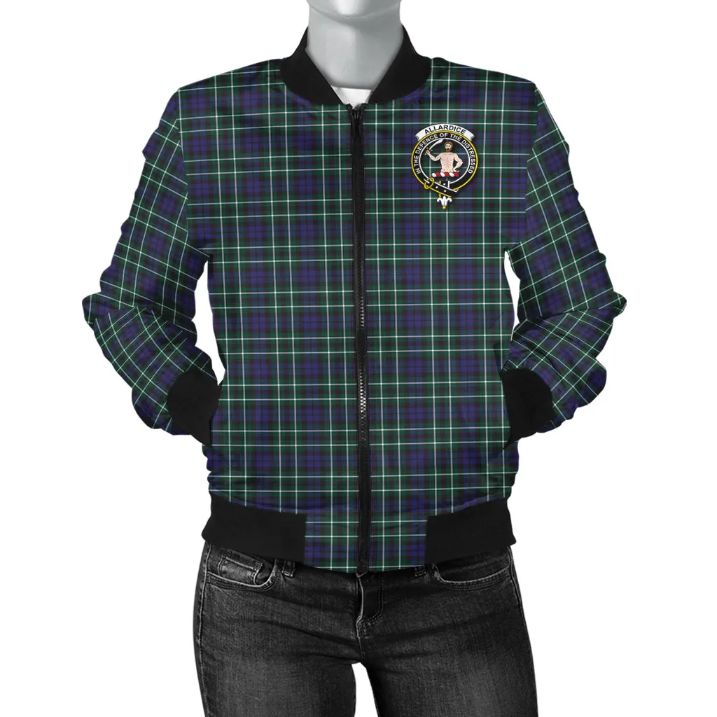 Allardice Tartan Bomber Jacket with Family Crest