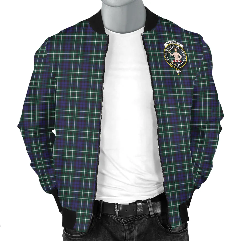 Allardice Tartan Bomber Jacket with Family Crest