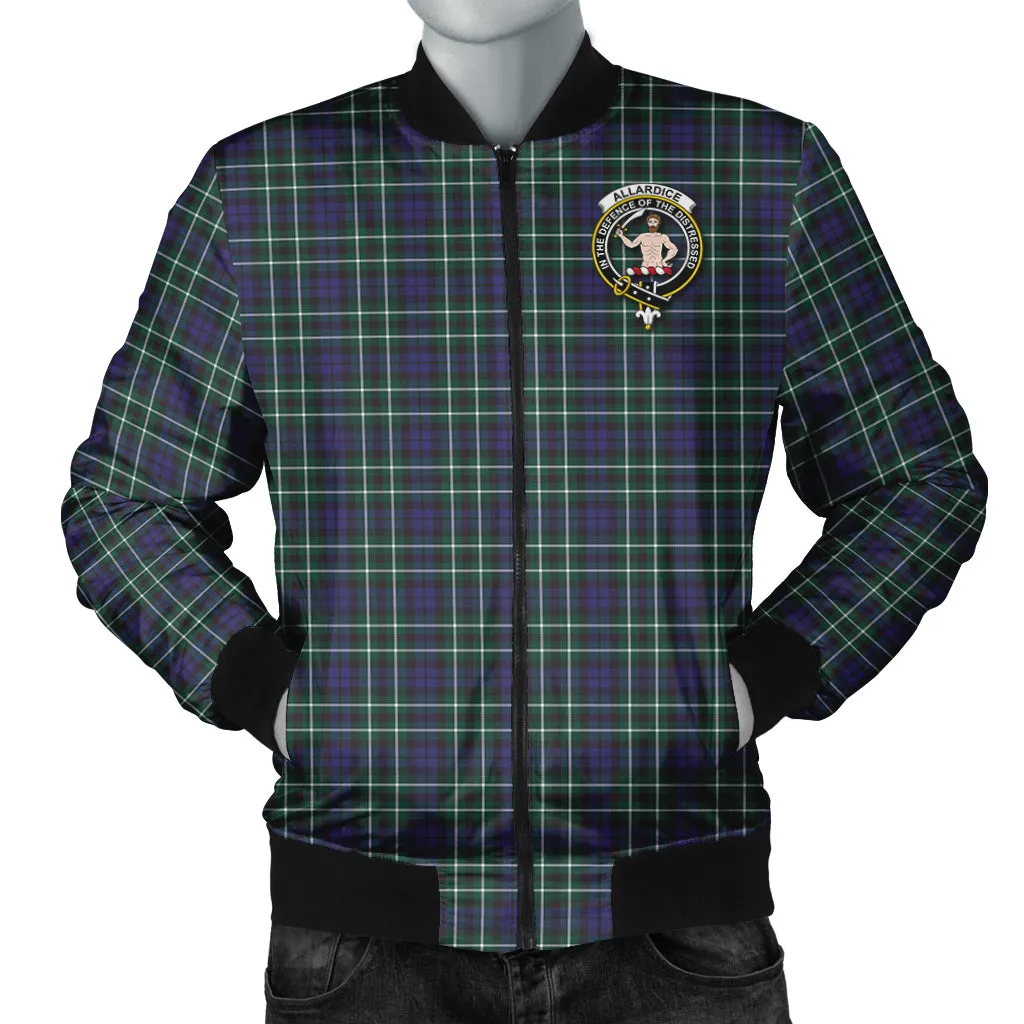 Allardice Tartan Bomber Jacket with Family Crest