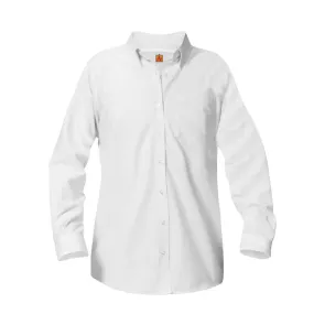 American Heritage Female Oxford Long Sleeve Blouse