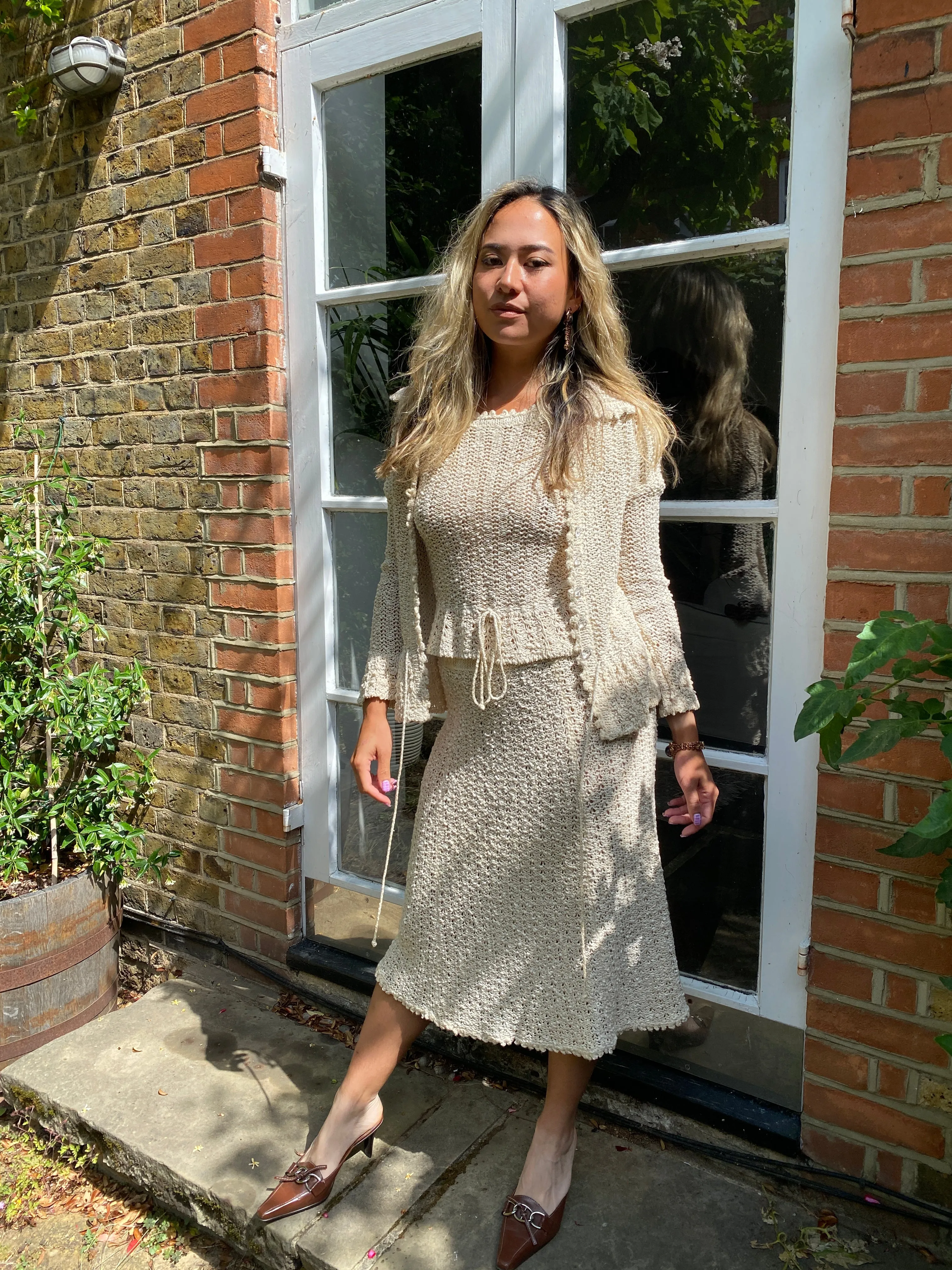ARCHIVE - 1960s Irish Linen Knitted Three-Piece Suit