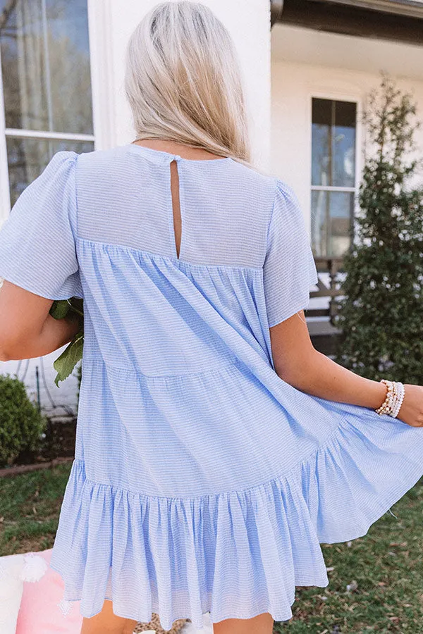Aruba Kisses Shift Dress In Sky Blue