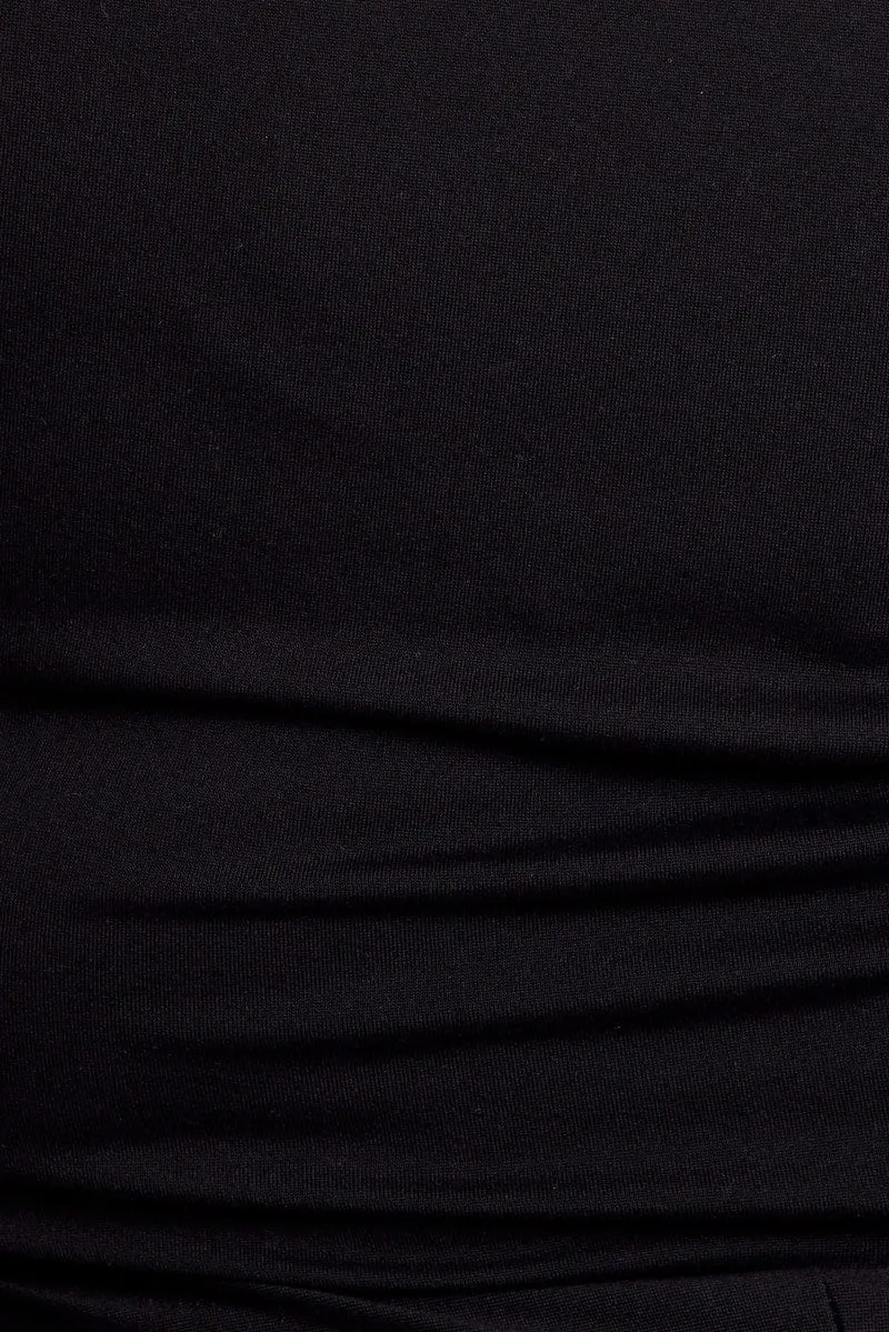 Black Supersoft Bolero Tie Top Jacket