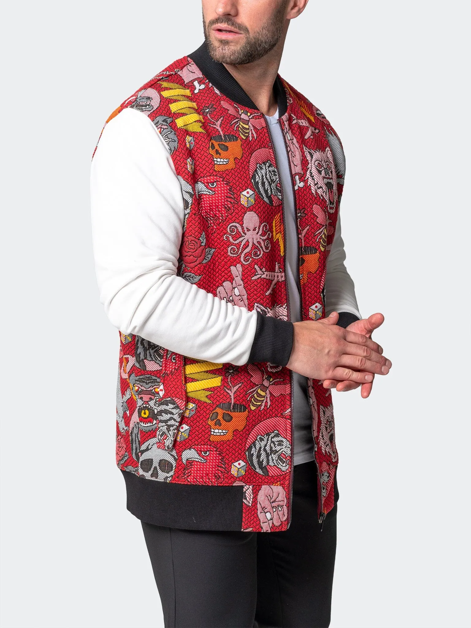 Bomber Skeleton Red