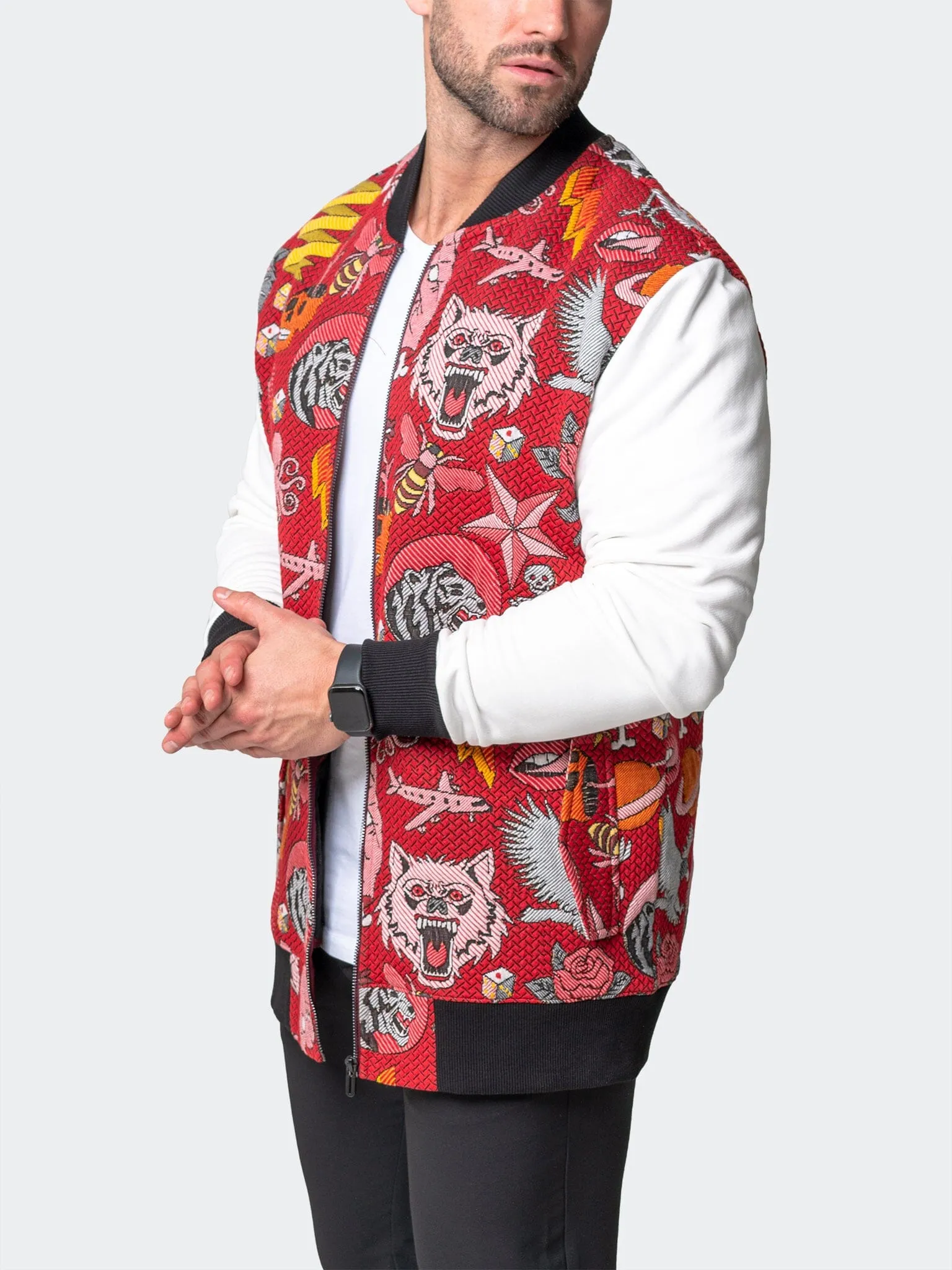 Bomber Skeleton Red