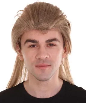 Bounty Hunter Mens Wig | Brown Cosplay Halloween Wig | Premium Breathable Capless Cap