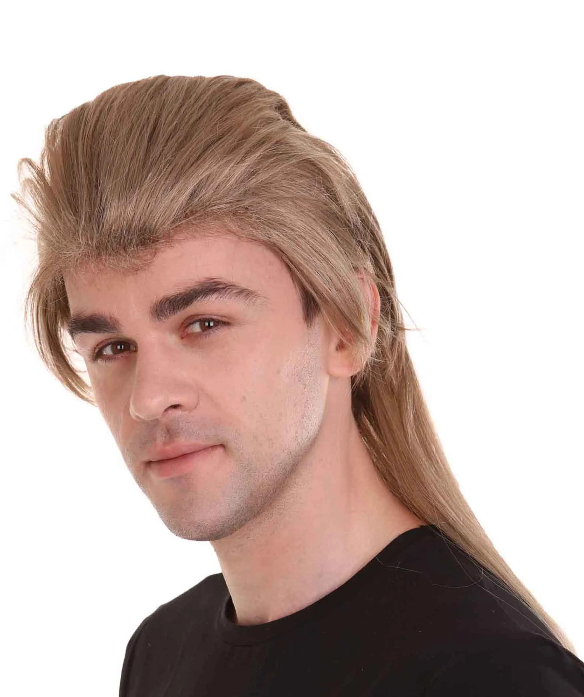 Bounty Hunter Mens Wig | Brown Cosplay Halloween Wig | Premium Breathable Capless Cap
