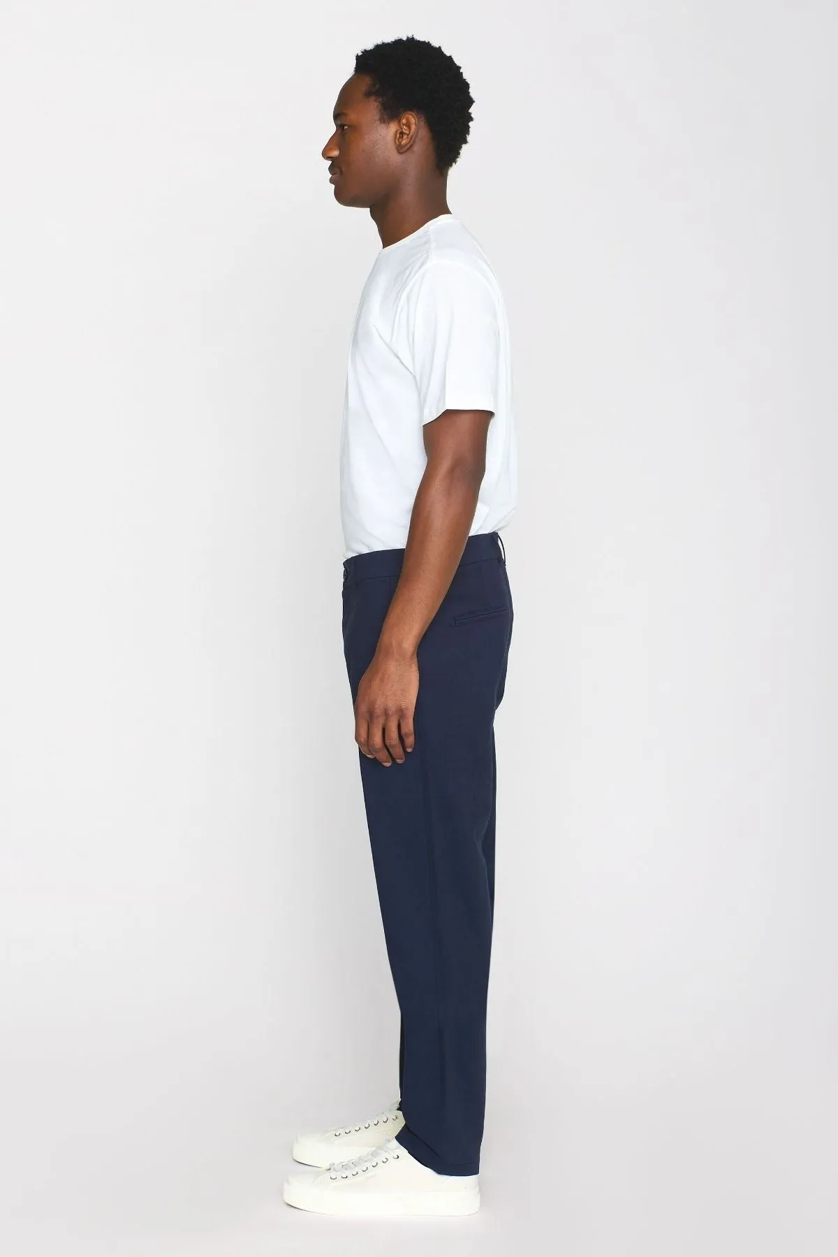 Chuck Regular Fit Chino Pants Navy Knowledge Cotton Apparel