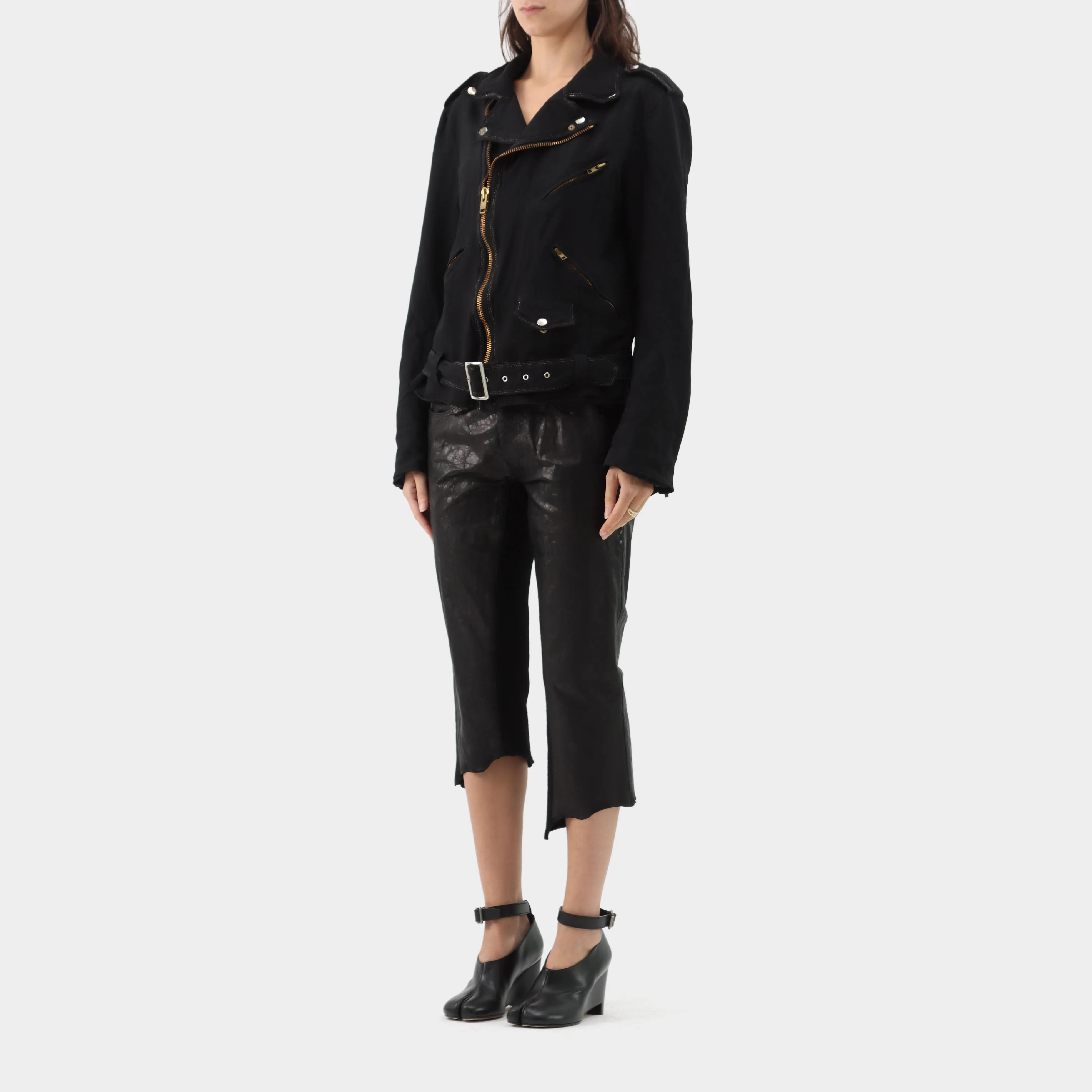 Comme des Garçons BLACK Contrast Stitch Biker Jacket