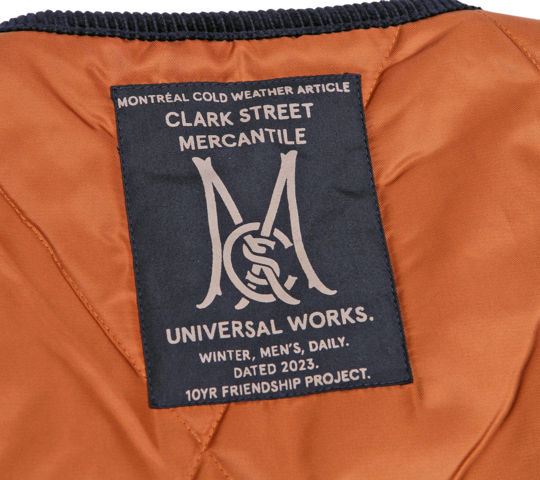 CSM x UW Military Liner Jacket | Caramel Flight Nylon Quilt