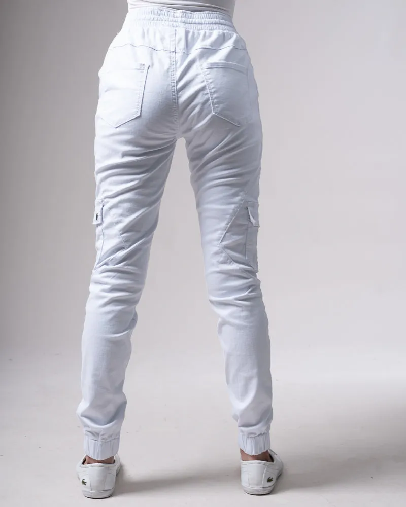 Cuffed Waist-Tie Chinos