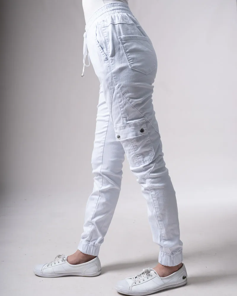 Cuffed Waist-Tie Chinos