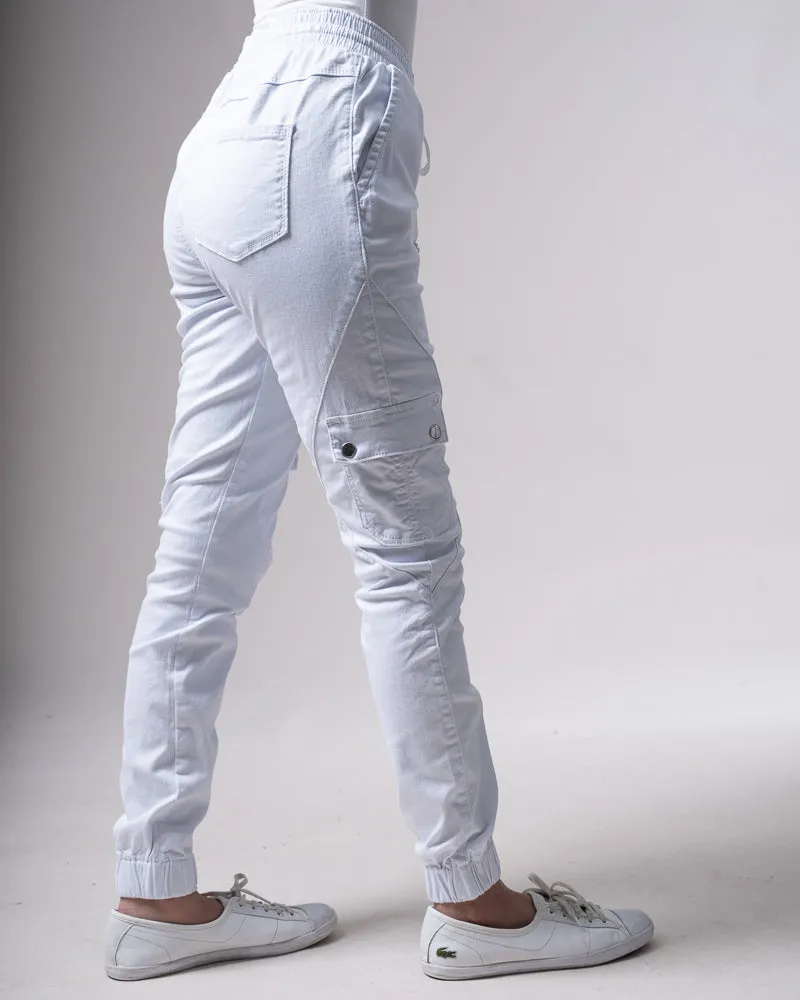 Cuffed Waist-Tie Chinos