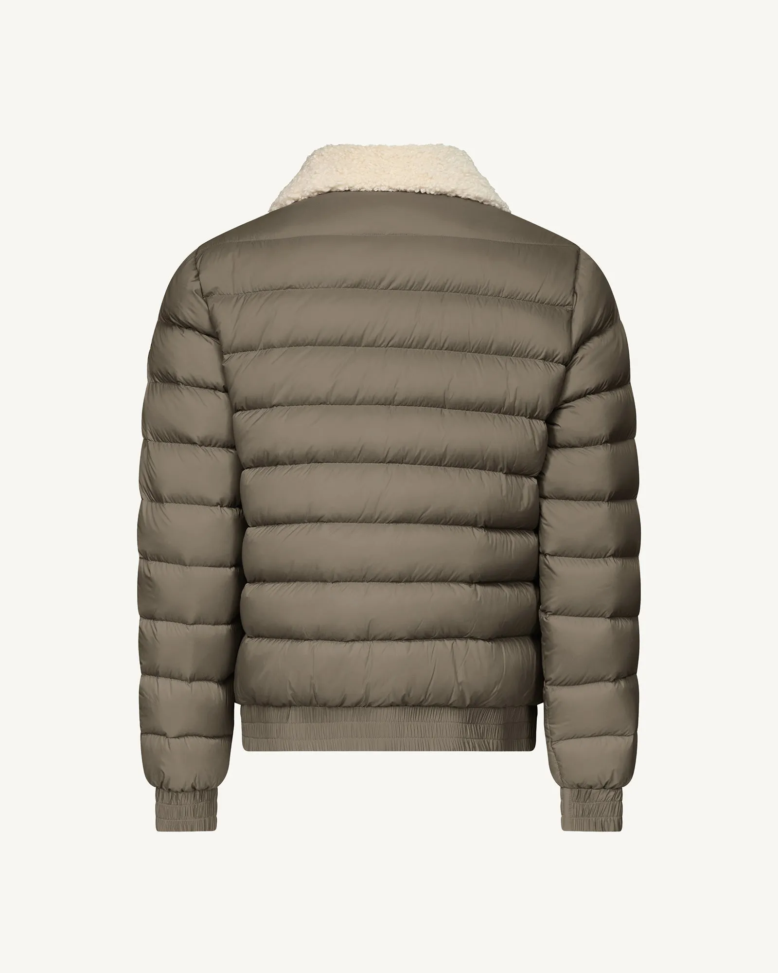 Danao aviator-style down jacket Taupe