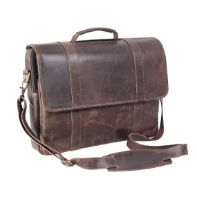 DAYTREKR DISTRESSED LEATHER FLAP BRIEF