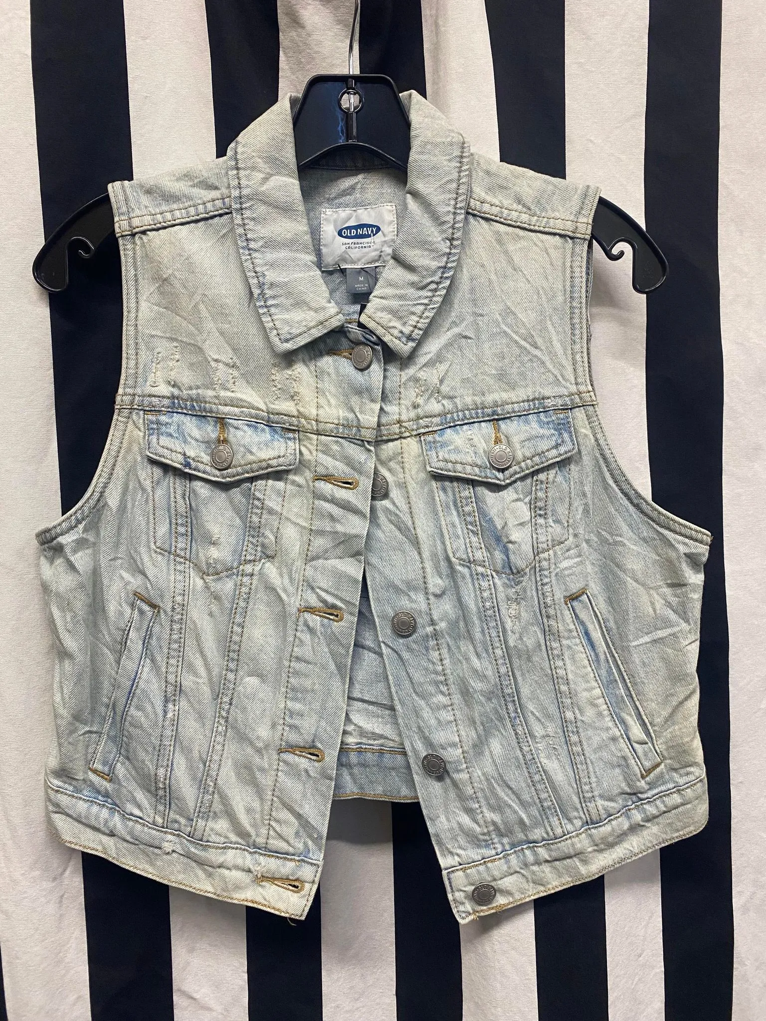 Death Stitch - Road Soda Women's Denim Vest SM