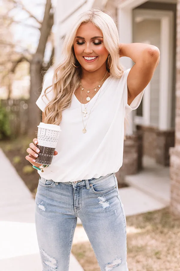 Dreaming Until Dawn Top In White