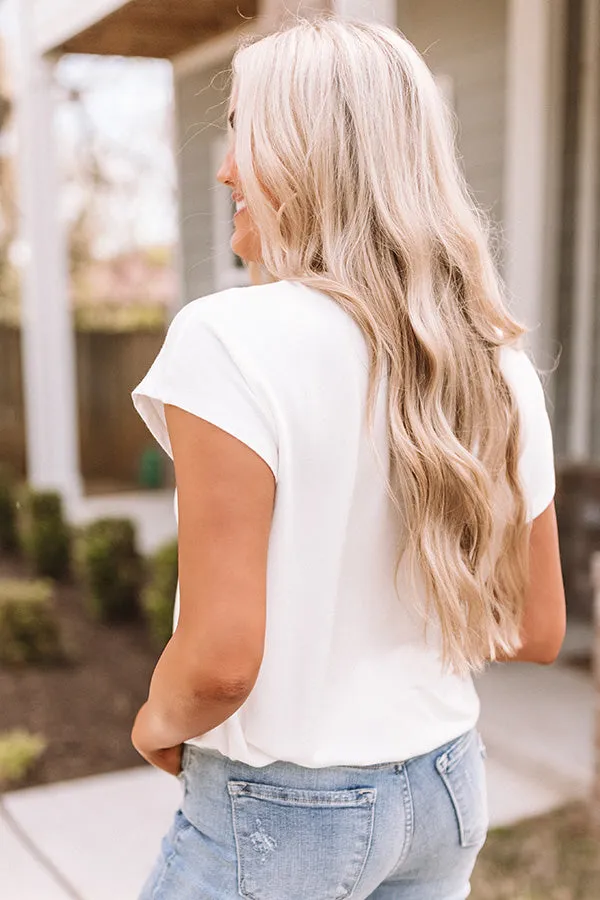 Dreaming Until Dawn Top In White