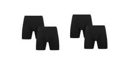 Espionage Big Size Bamboo 4 Pairs Pack Trunks for Men's (U010D) in Black, 2XL-8XL