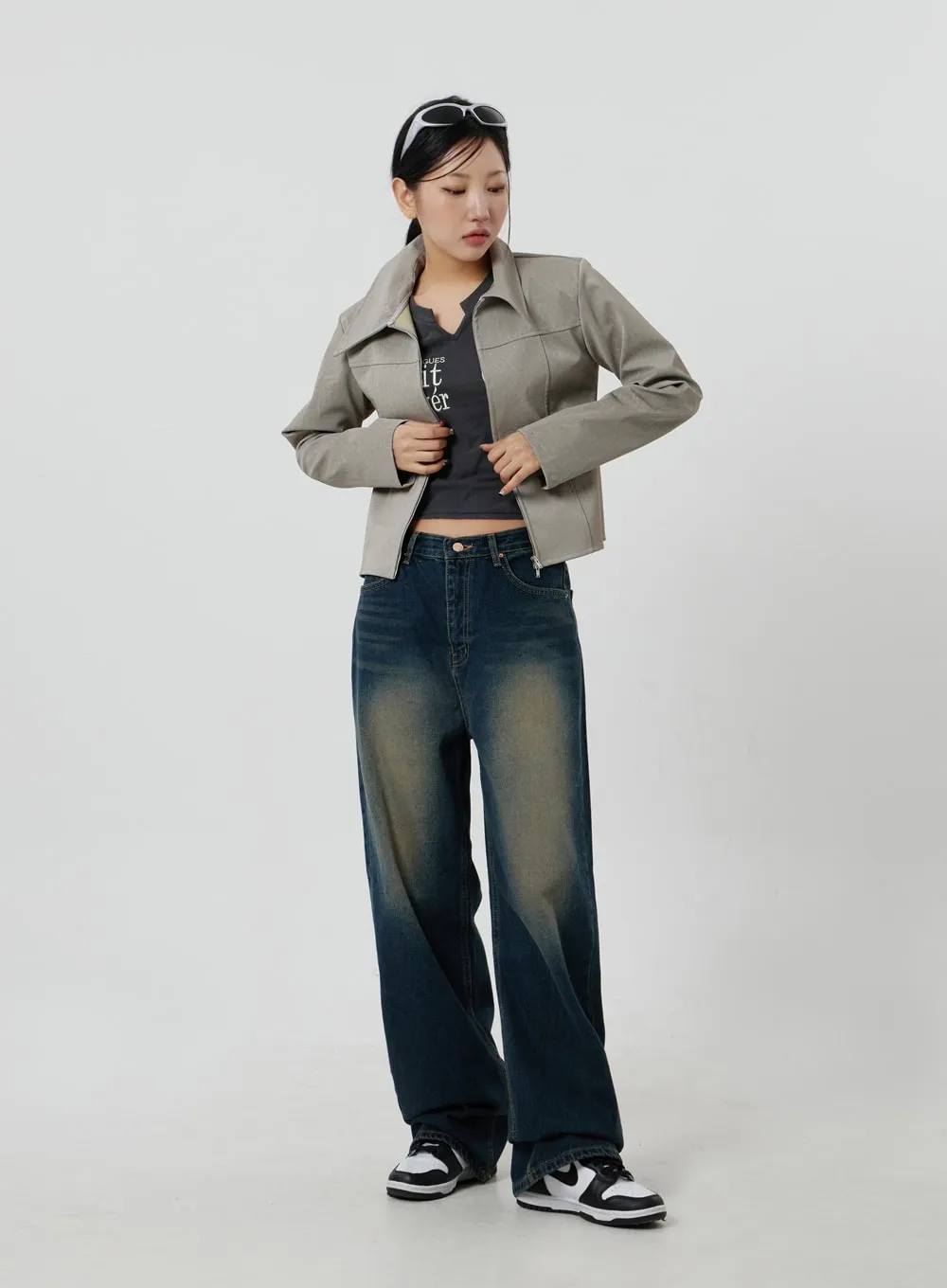 Faux Leather Jacket CF303