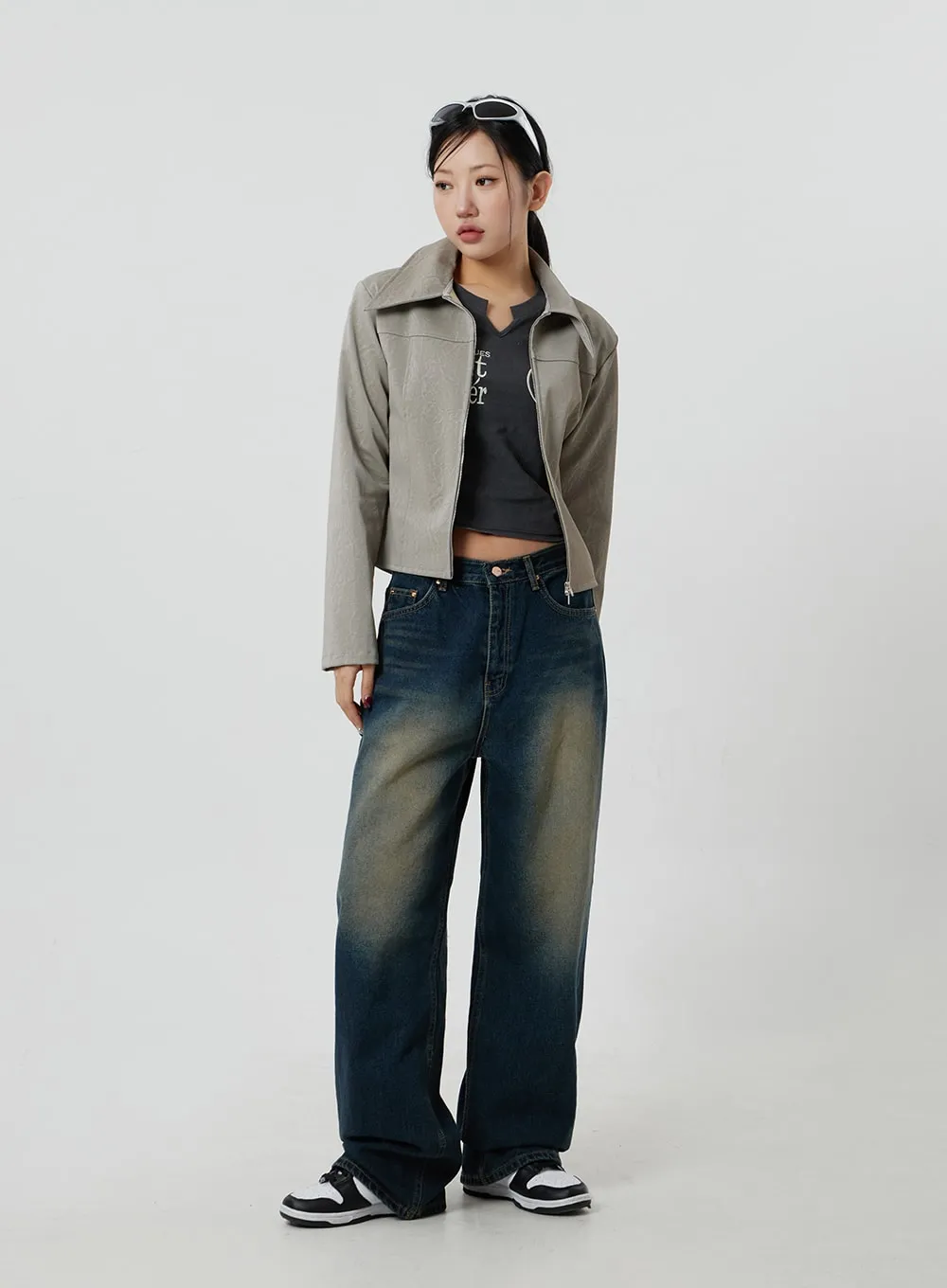 Faux Leather Jacket CF303