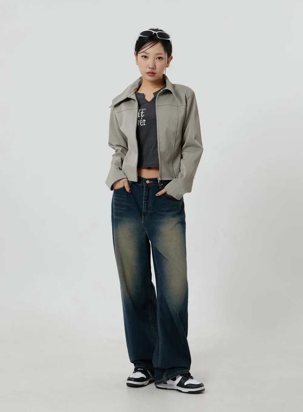 Faux Leather Jacket CF303