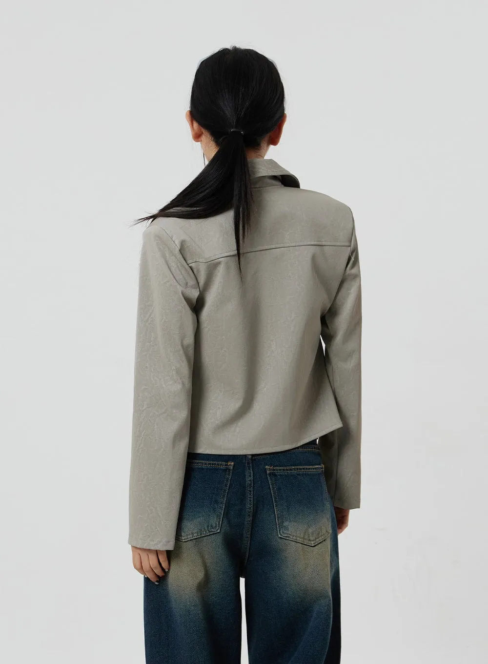 Faux Leather Jacket CF303