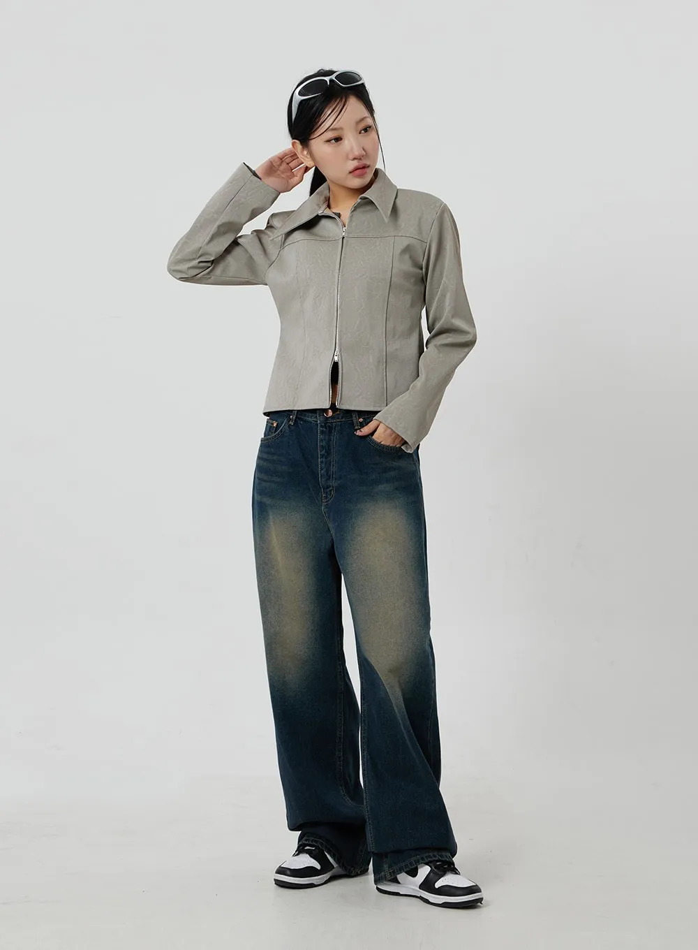 Faux Leather Jacket CF303