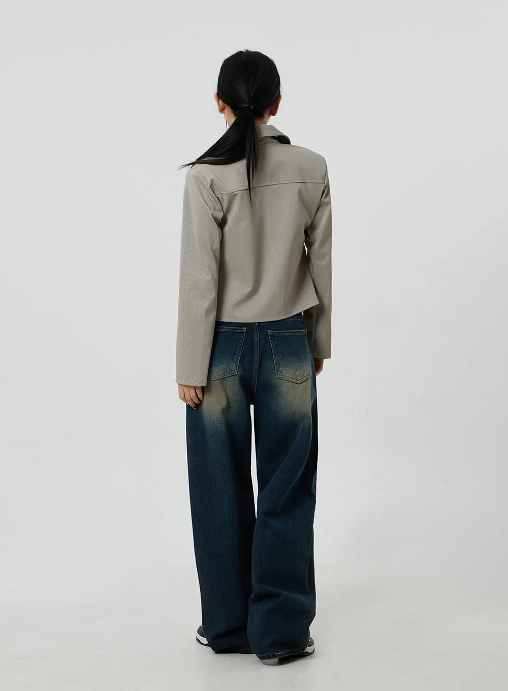 Faux Leather Jacket CF303