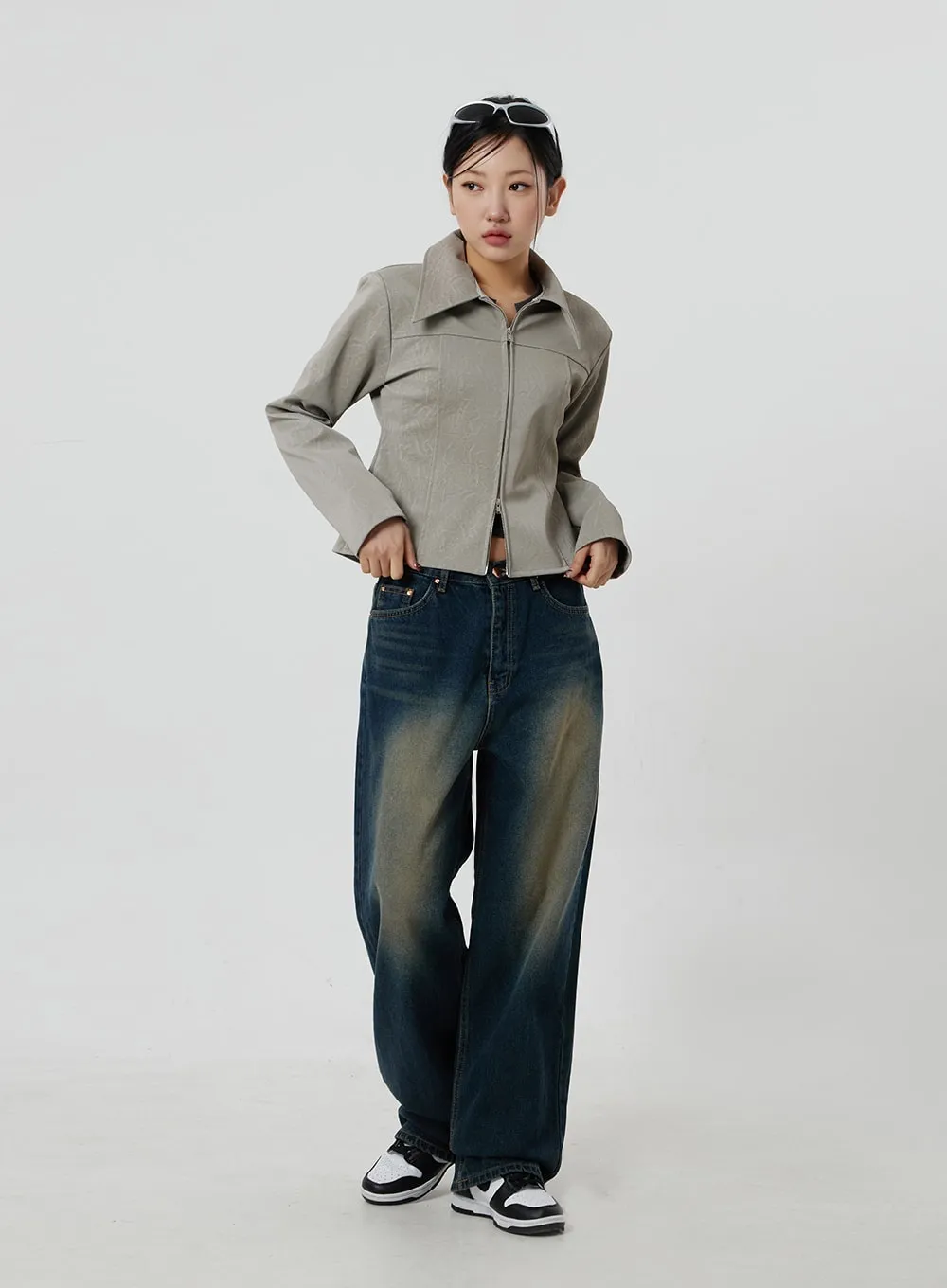 Faux Leather Jacket CF303