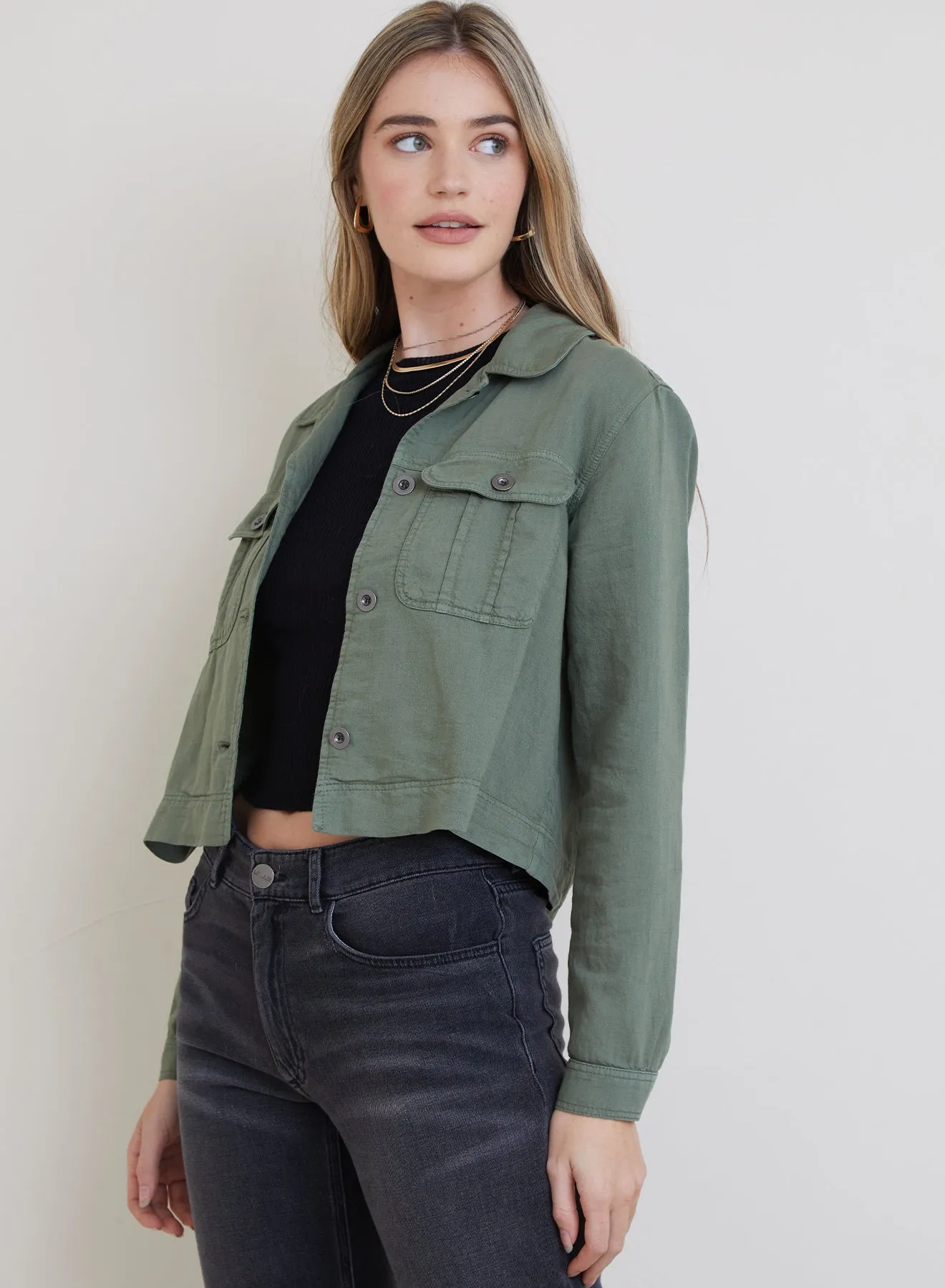 Flap Pocket Utility Jacket