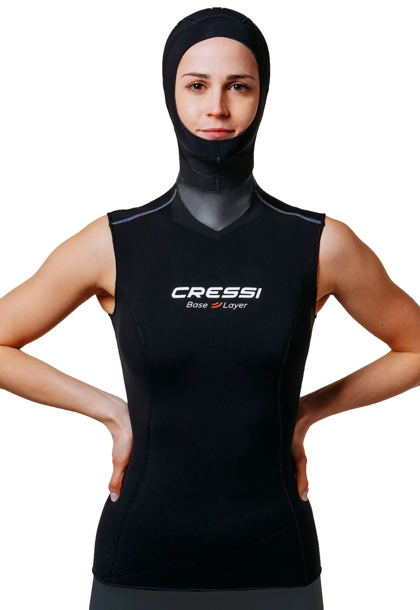 Hood Vest Base Layer Lady