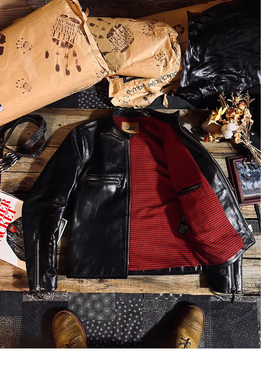 HORSEHIDE LEATHER JACKET KONDOR