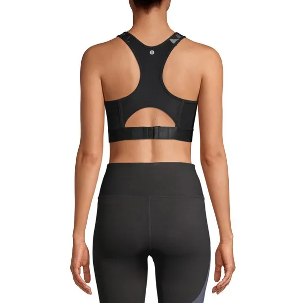 Layer8 Black/Gray Camo Print Sports Bra