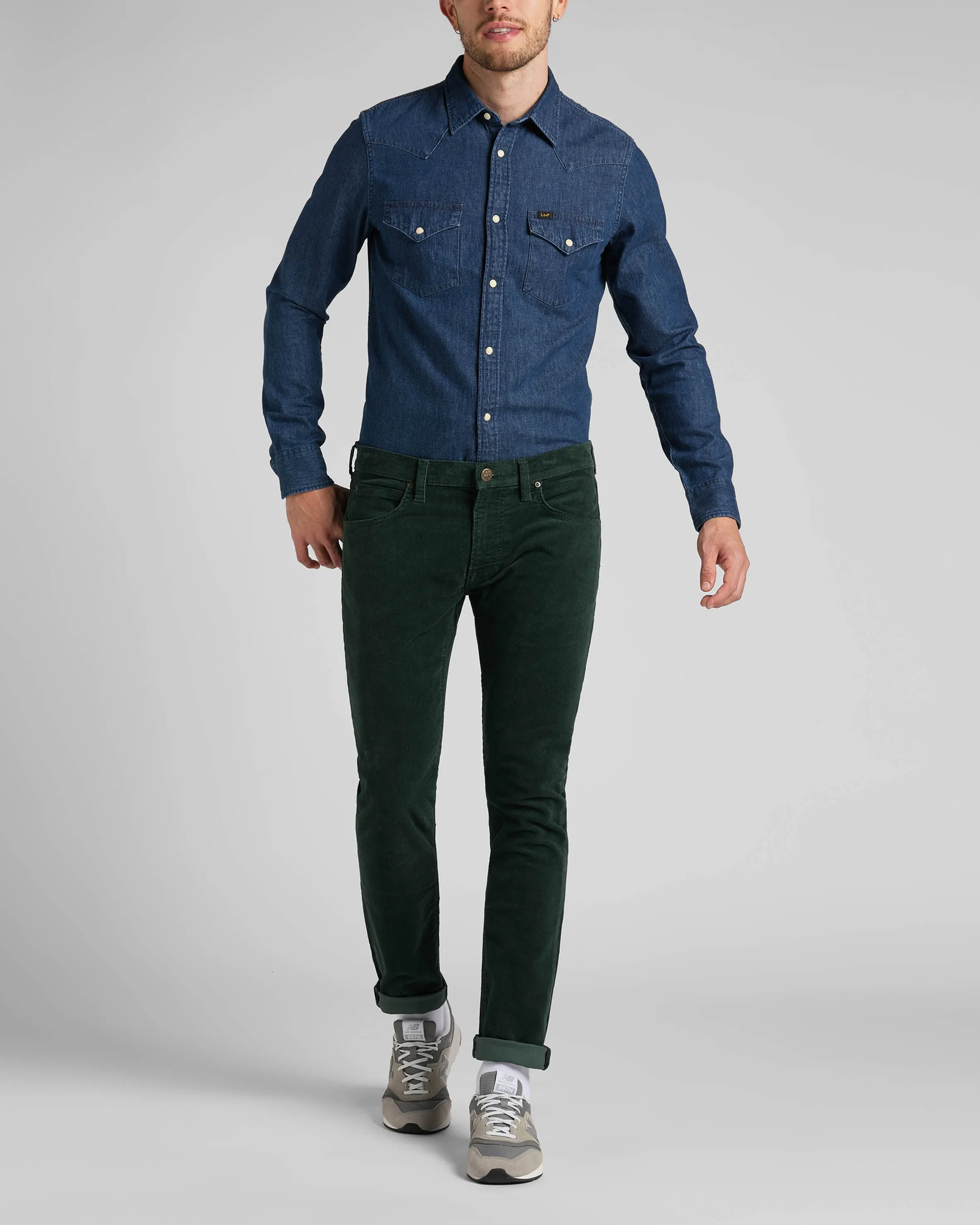 Lee Regular Western Denim Shirt - Mid Stone