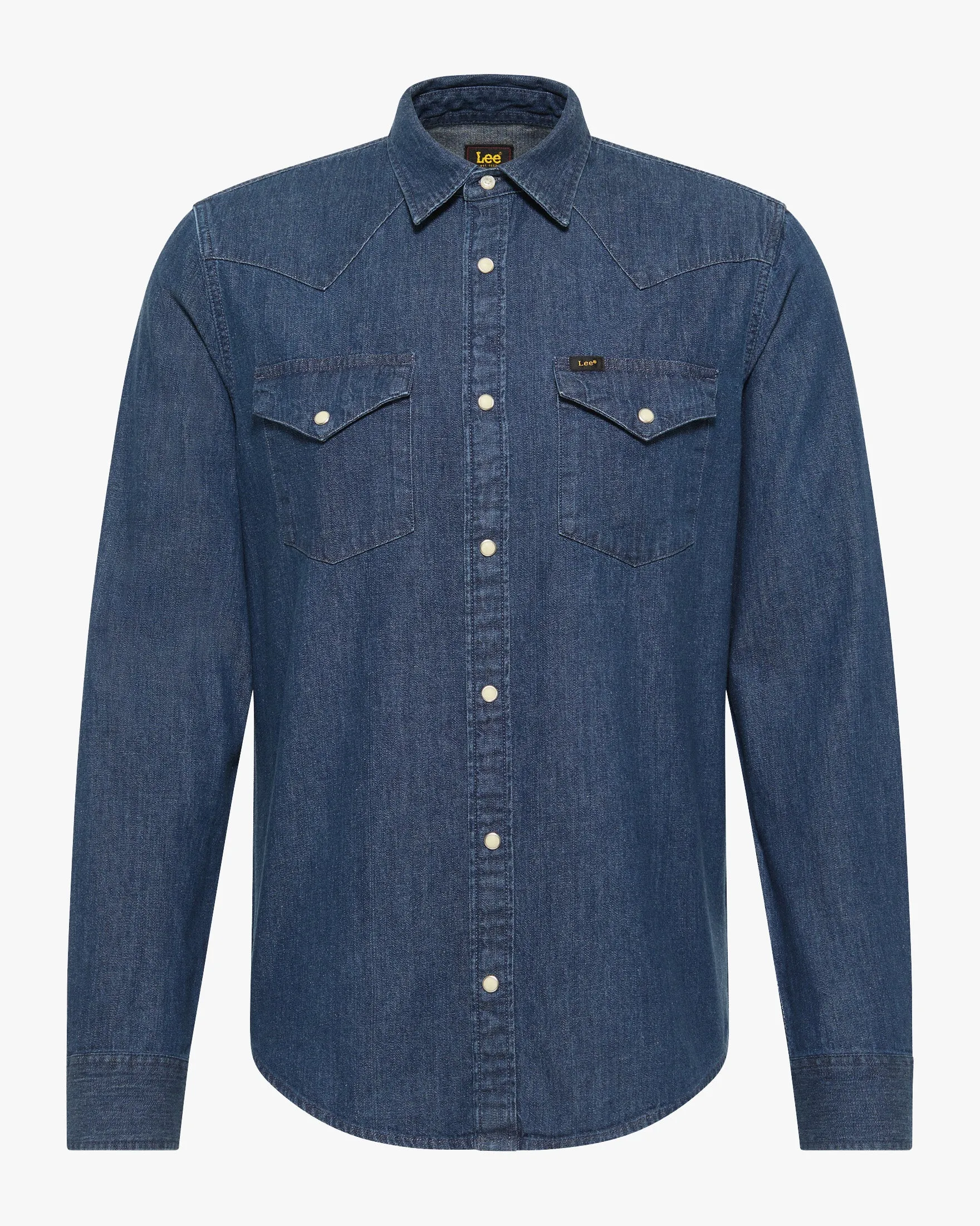 Lee Regular Western Denim Shirt - Mid Stone