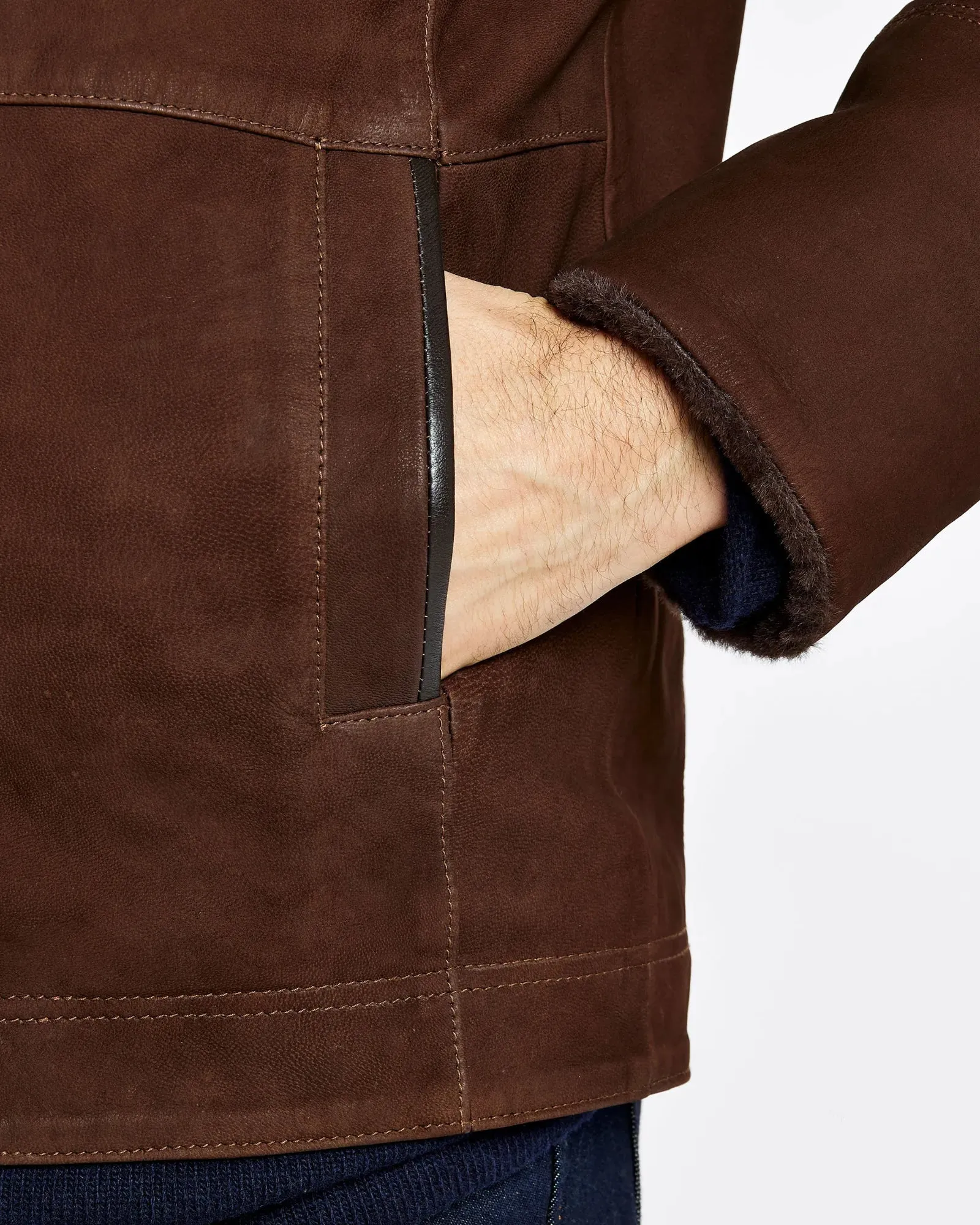 Merriman Walnut Leather Jacket