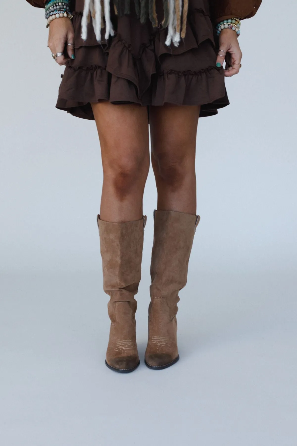 Mesa Sky Western Boots - Latte