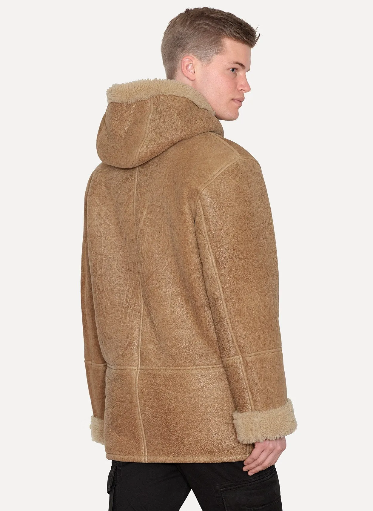 Natural Hooded Shearling