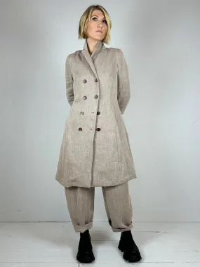 Nature Baroka Linen Herringbone Jacket Dress