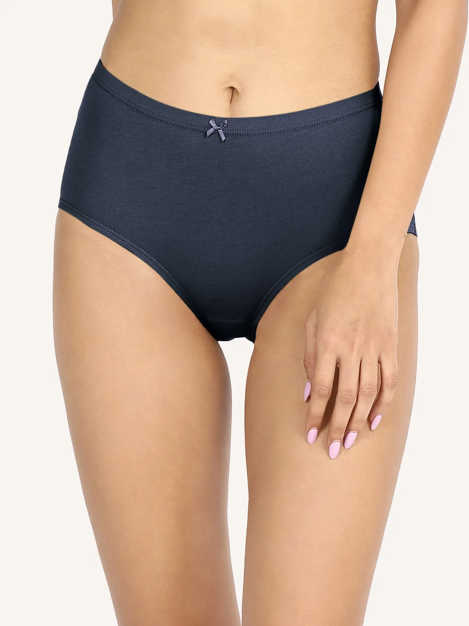 Pack Of 3 Cotton Full Brief with Anti odor-NYP104--Peacoat, withered rose, windsor wine