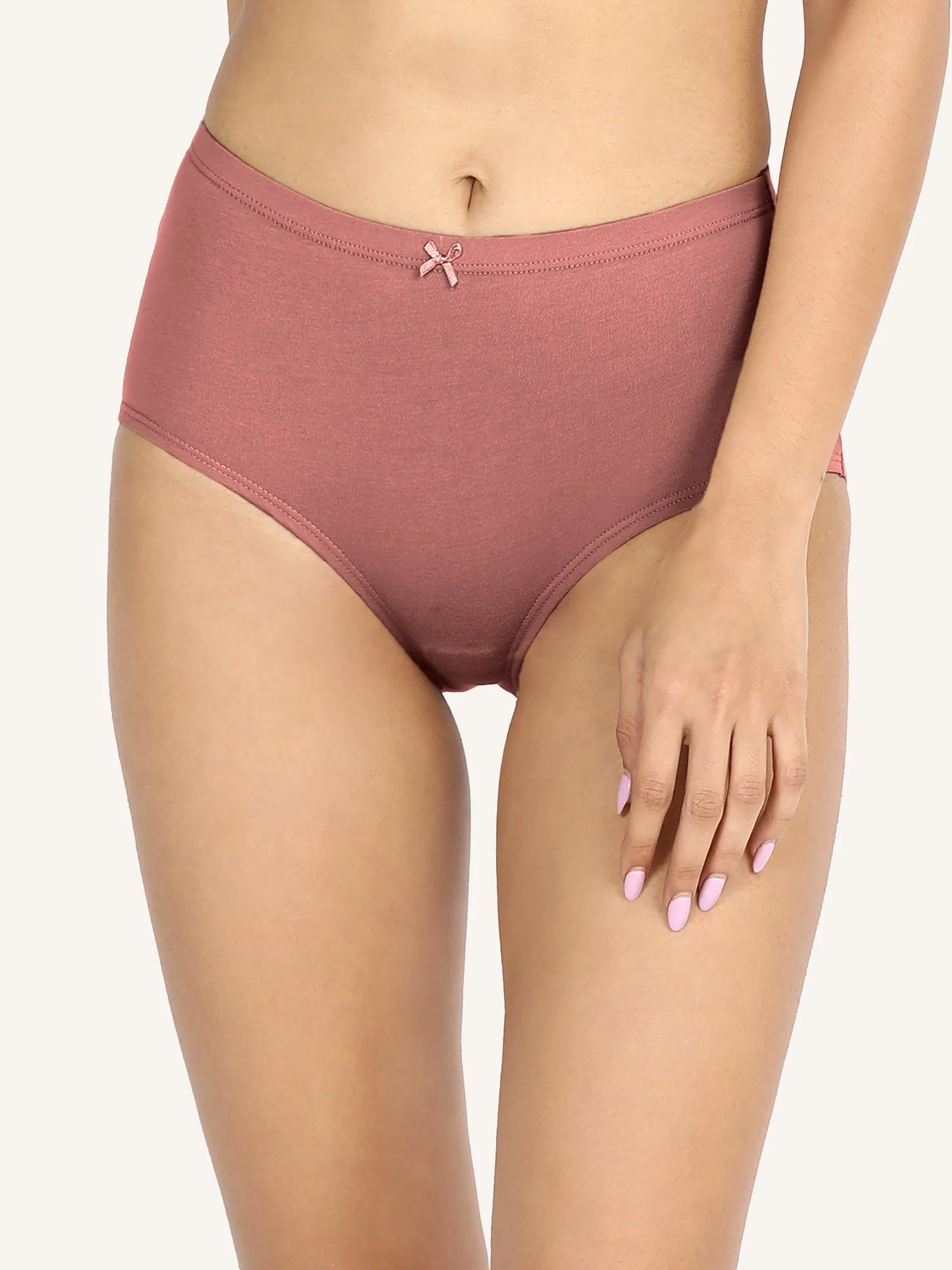 Pack Of 3 Cotton Full Brief with Anti odor-NYP104--Peacoat, withered rose, windsor wine