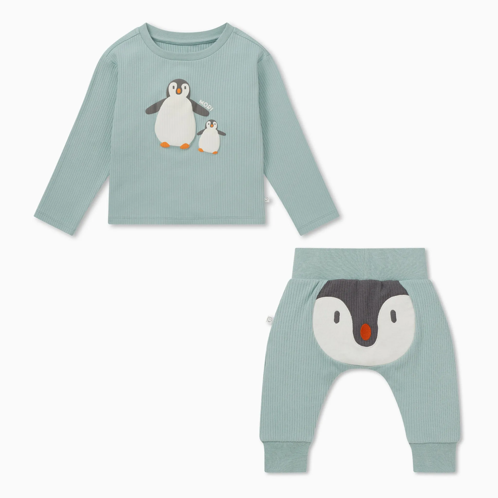Penguin Ribbed Tee & Joggers Outfit