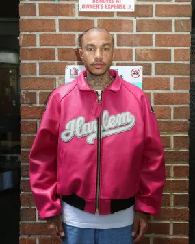 PINK HARLEM BOMBER JACKET | 4-12 WEEKS PRODUCTION