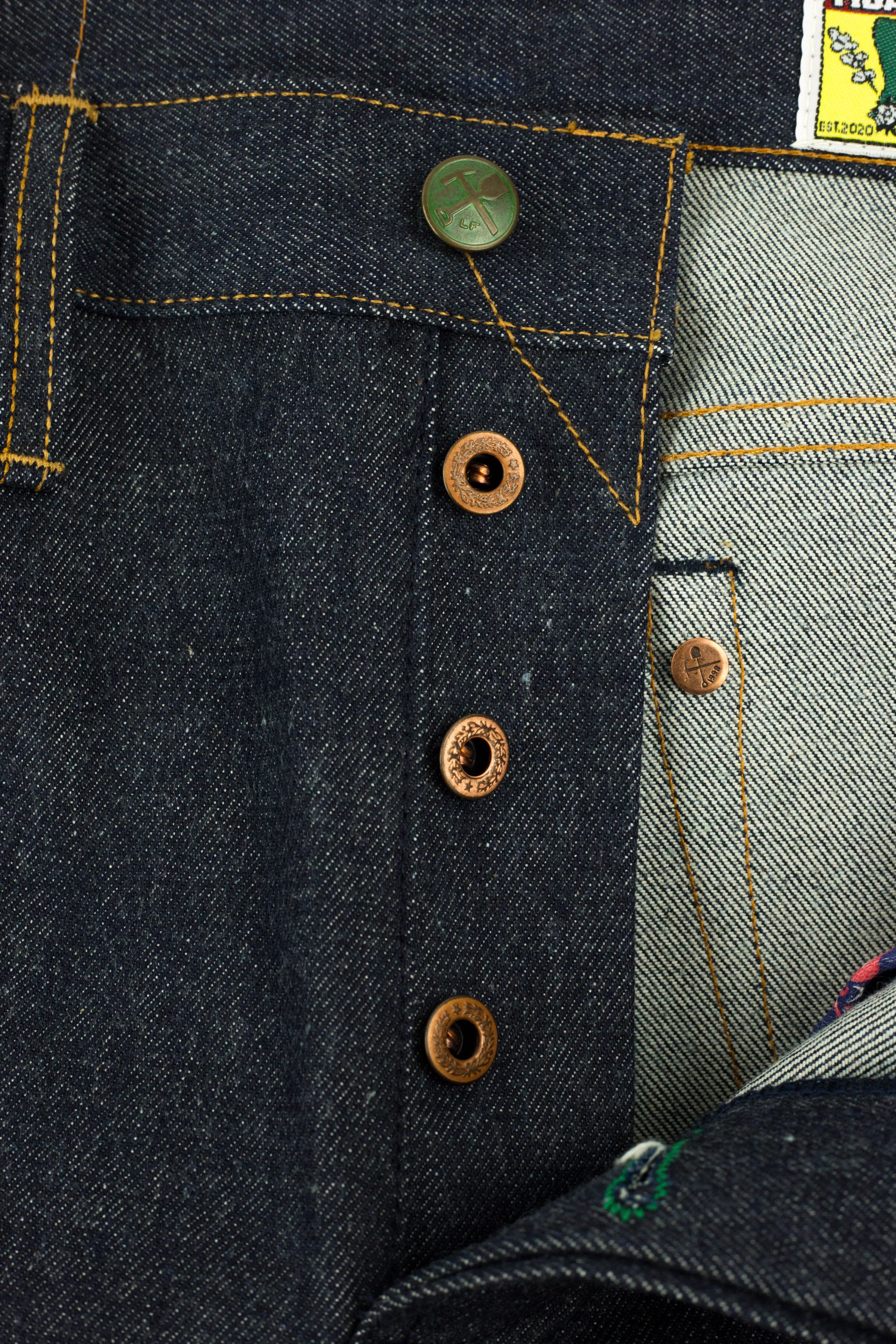 Pre Order - Atlas Vidalia Mills 14 oz Indigo Raw Denim - 1 Weeks