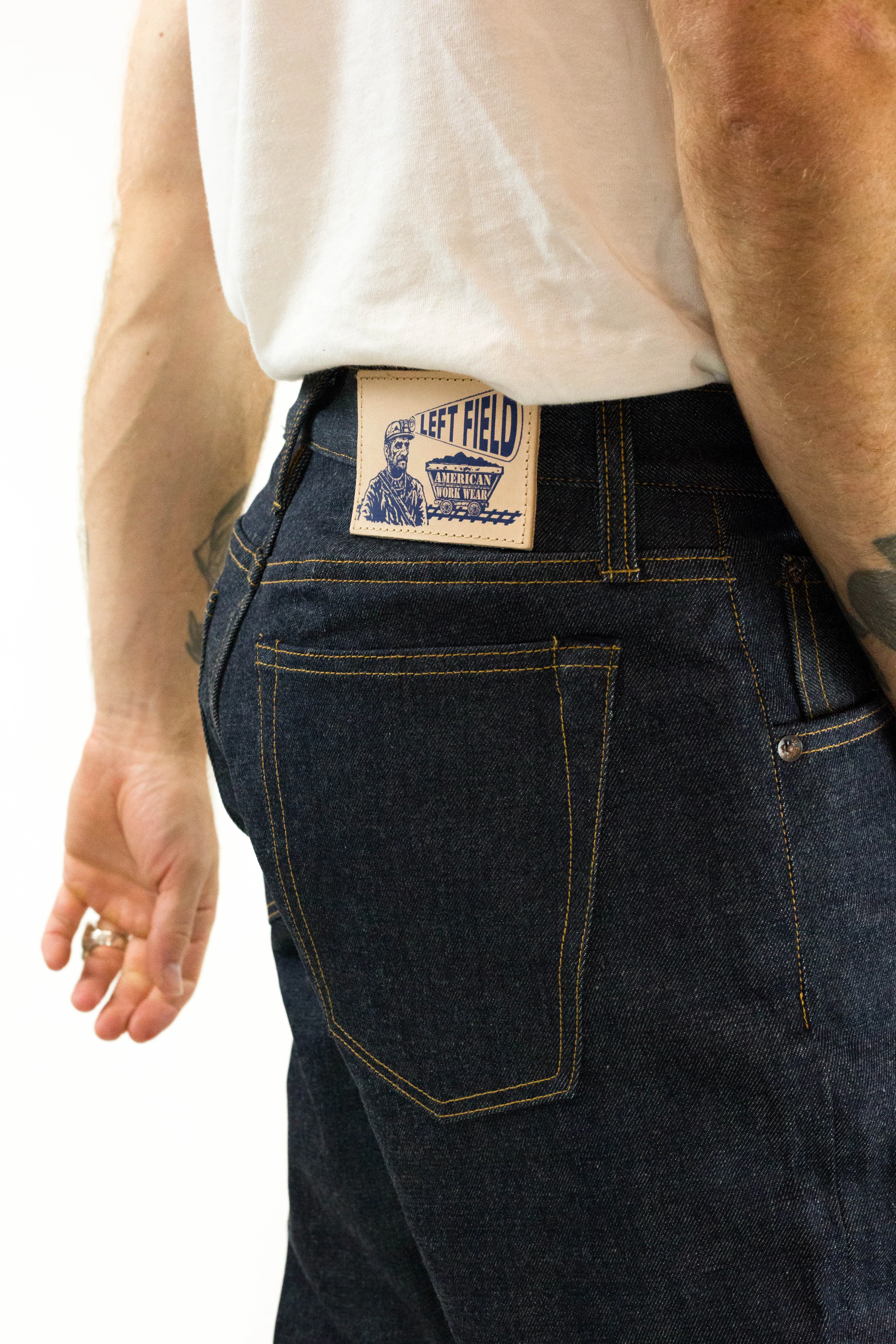 Pre Order - Atlas Vidalia Mills 14 oz Indigo Raw Denim - 1 Weeks